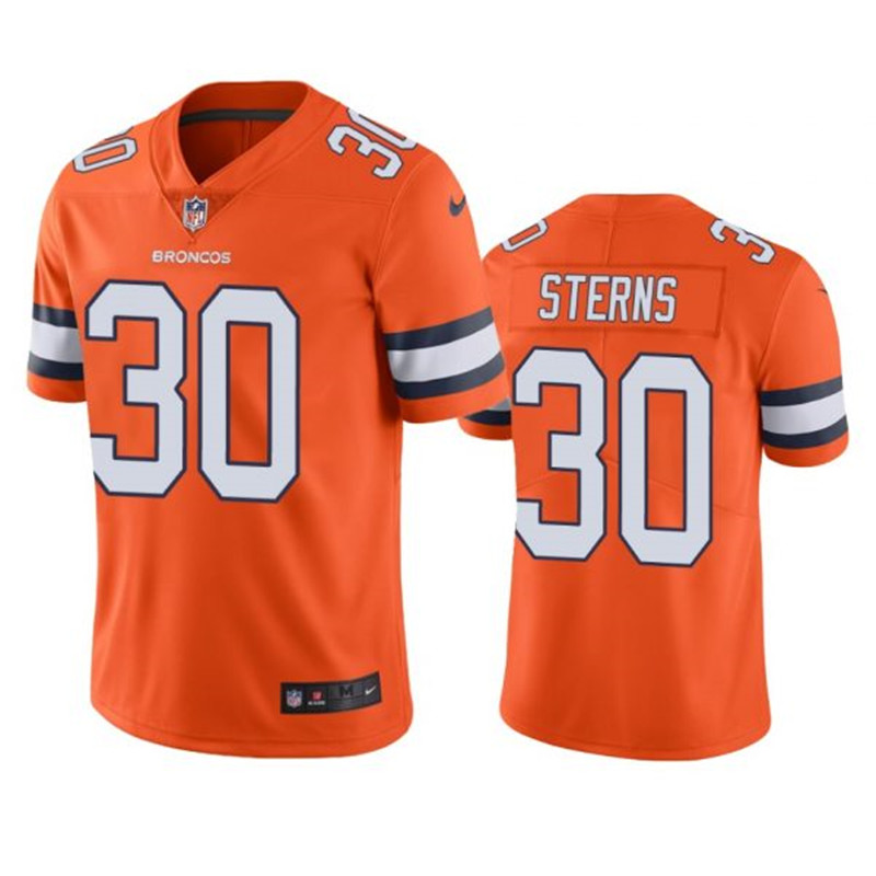 Nike Broncos 30 Caden Sterns Orange Color Rush Limited Jersey