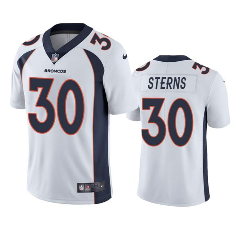 Nike Broncos 30 Caden Sterns White Vapor Untouchable Limited Jersey