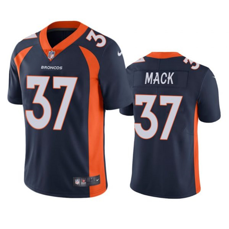 Nike Broncos 37 Marlon Mack Navy Vapor Untouchable Limited Jersey