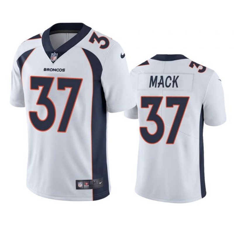Nike Broncos 37 Marlon Mack White Vapor Untouchable Limited Jersey
