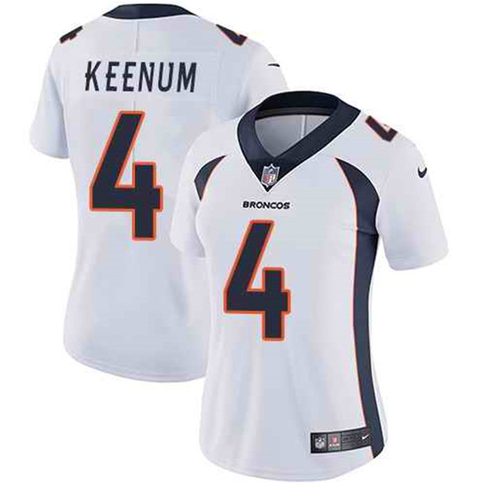  Broncos 4 Case Keenum White Women Vapor Untouchable Limited Jersey