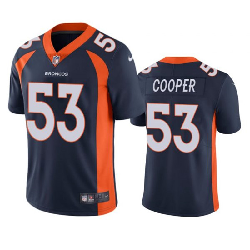 Nike Broncos 53 Jonathon Cooper Navy Vapor Untouchable Limited Jersey