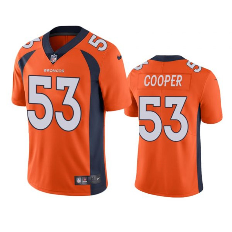 Nike Broncos 53 Jonathon Cooper Orange Vapor Untouchable Limited Jersey