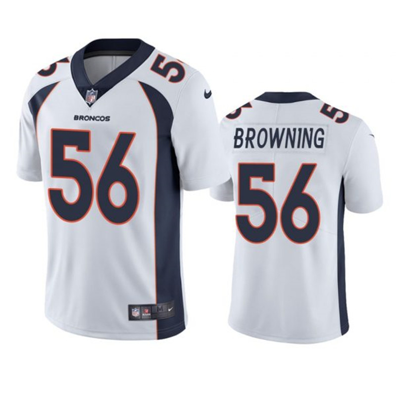 Nike Broncos 56 Baron Browning White Vapor Untouchable Limited Jersey