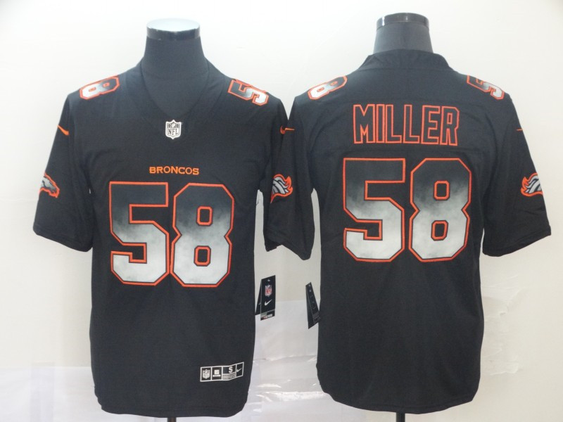 Nike Broncos 58 Von Miller Black Arch Smoke Vapor Untouchable Limited Jersey
