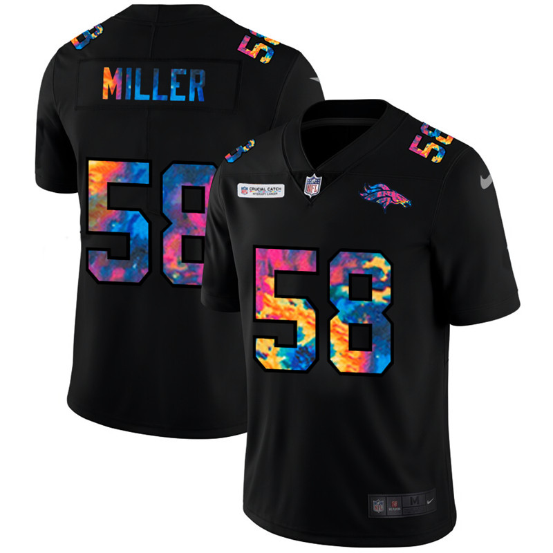 Nike Broncos 58 Von Miller Black Vapor Untouchable Fashion Limited Jersey