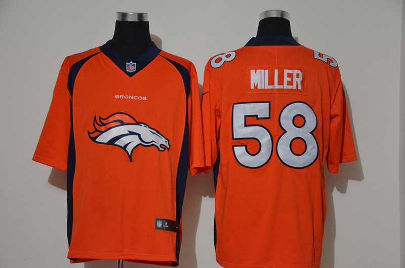 Nike Broncos 58 Von Miller Orange Vapor Untouchable Limited Jersey