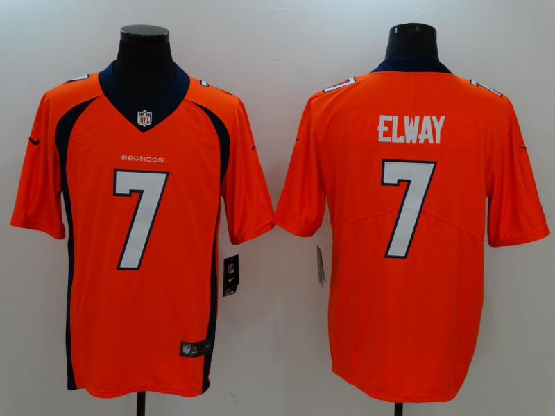  Broncos 7 John Elway Orange Vapor Untouchable Player Limited Jersey