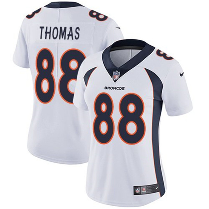  Broncos 88 Demaryius Thomas White Women Vapor Untouchable Limited Jersey