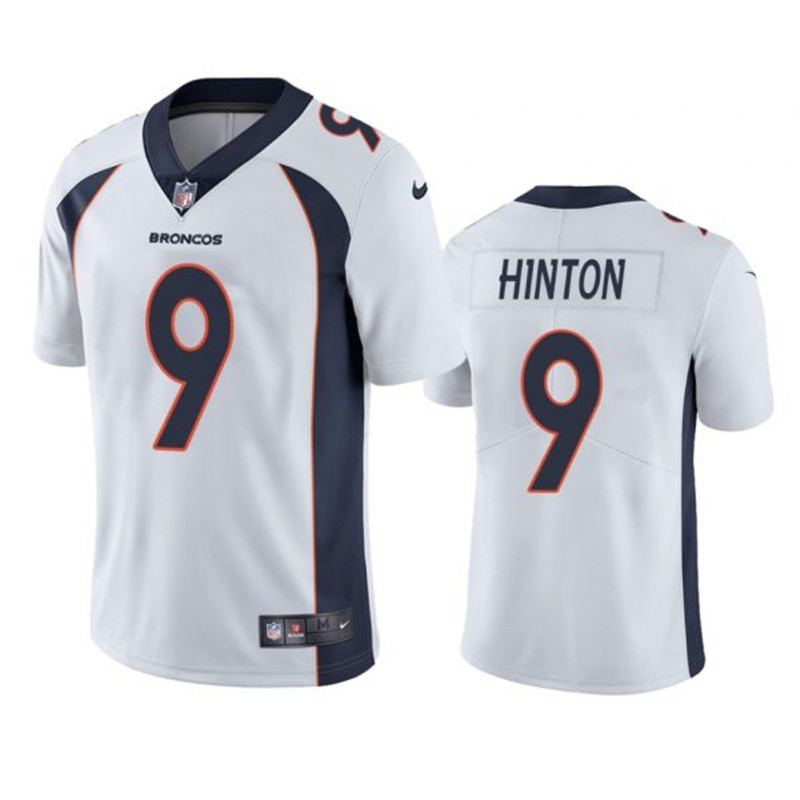 Nike Broncos 9 Kendall Hinton White Vapor Untouchable Limited Jersey