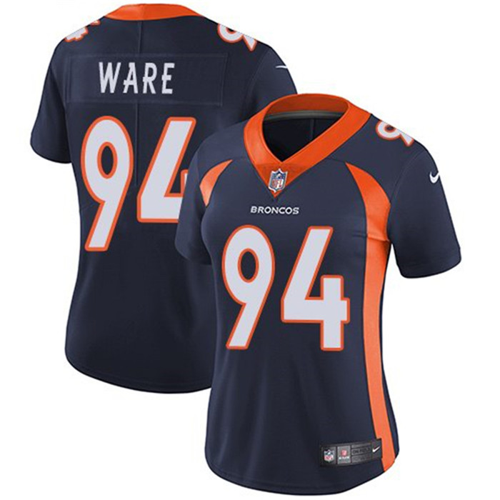  Broncos 94 DeMarcus Ware Navy Women Vapor Untouchable Limited Jersey