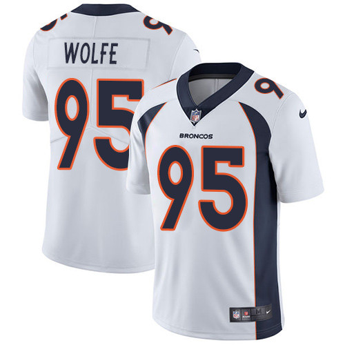  Broncos 95 Derek Wolfe White Vapor Untouchable Player Limited Jersey