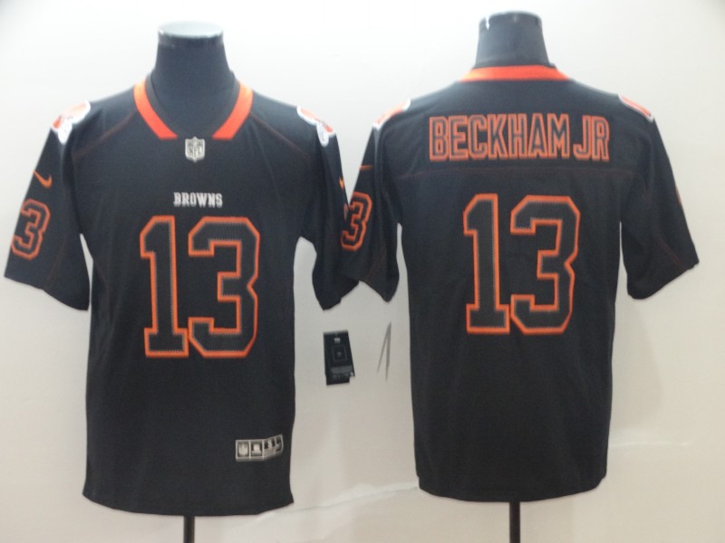 Nike Browns 13 Odell Beckham Jr Black Shadow Legend Limited Jersey