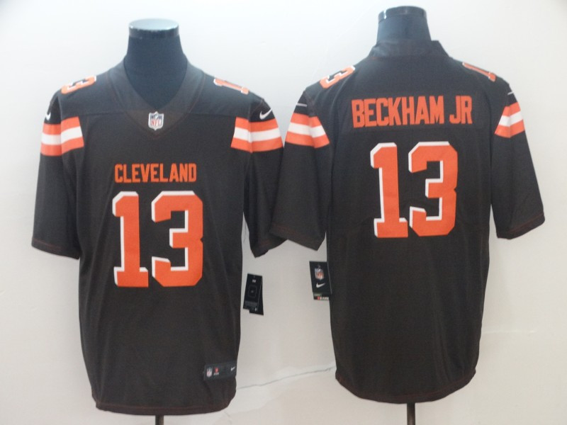 Nike Browns 13 Odell Beckham Jr Brown Vapor Untouchable Limited Jersey