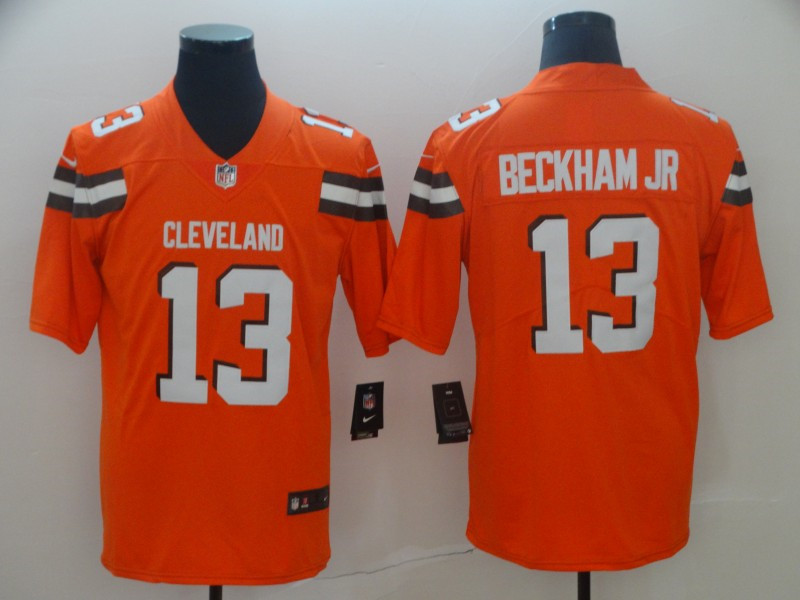 Nike Browns 13 Odell Beckham Jr Orange Vapor Untouchable Limited Jersey