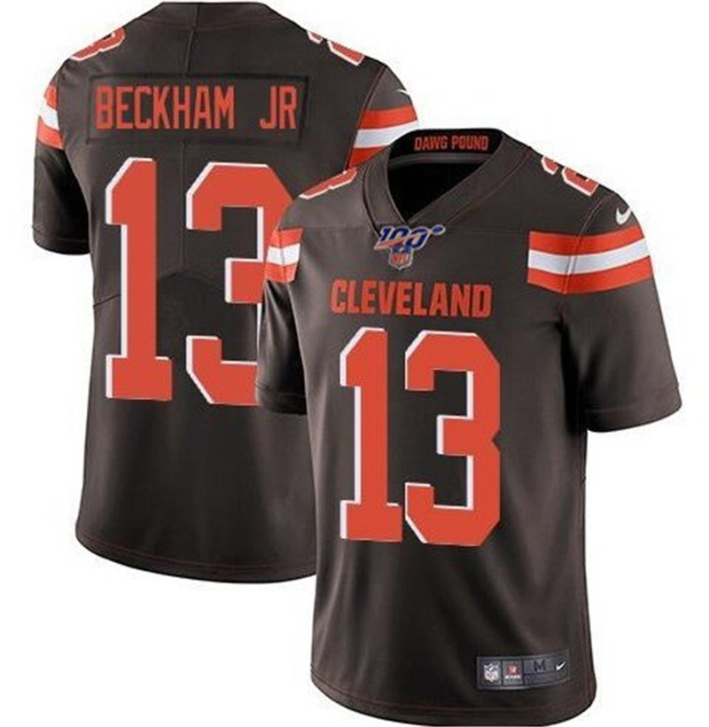 Nike Browns 13 Odell Beckham Jr. Brown 100th Season Vapor Untouchable Limited Jersey