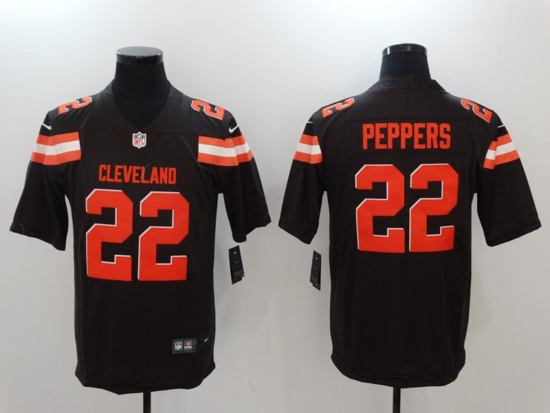  Browns 22 Jabrill Peppers Brown Vapor Untouchable Player Limited Jersey