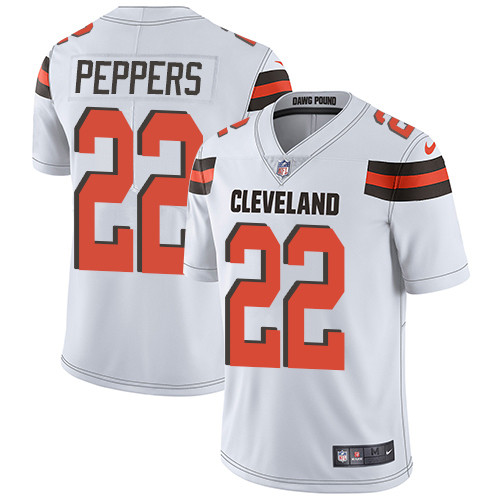  Browns 22 Jabrill Peppers White Vapor Untouchable Player Limited Jersey