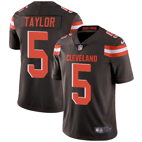  Browns 5 Tyrod Taylor Brown Vapor Untouchable Limited Jersey