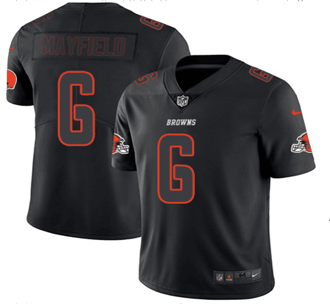  Browns 6 Baker Mayfield Black Impact Rush Limited Jersey