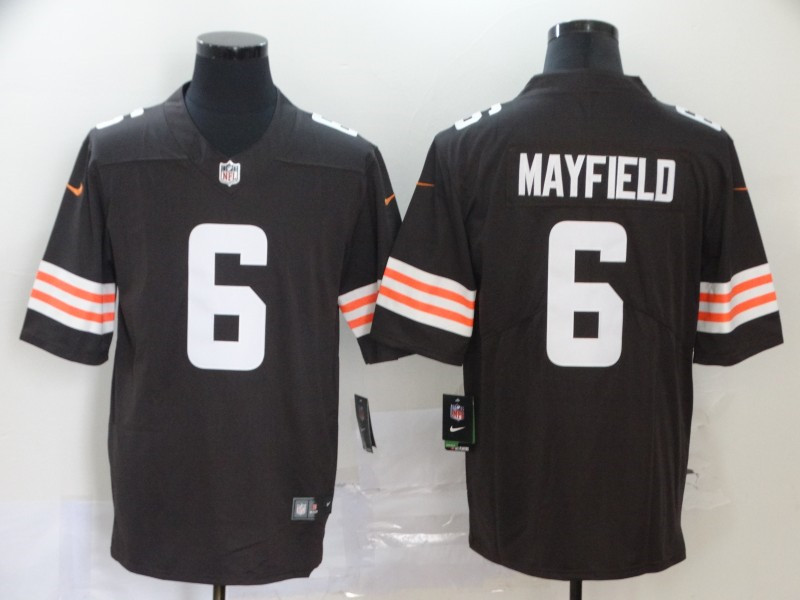 Nike Browns 6 Baker Mayfield Brown 2020 New Vapor Untouchable Limited Jersey