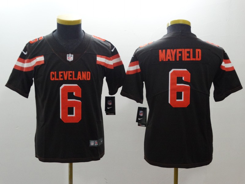  Browns 6 Baker Mayfield Brown Youth Vapor Untouchable Player Limited Jersey