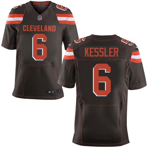  Browns 6 Cody Kessler Brown Team Color Men Stitched NFL New Elite Jersey