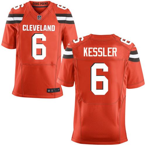  Browns 6 Cody Kessler Orange Alternate Men Stitched NFL New Elite Jersey