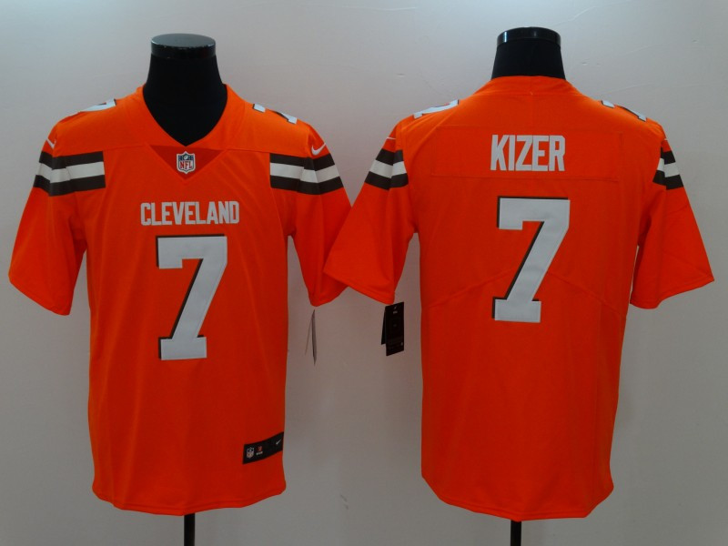  Browns 7 DeShone Kizer Orange Vapor Untouchable Player Limited Jersey