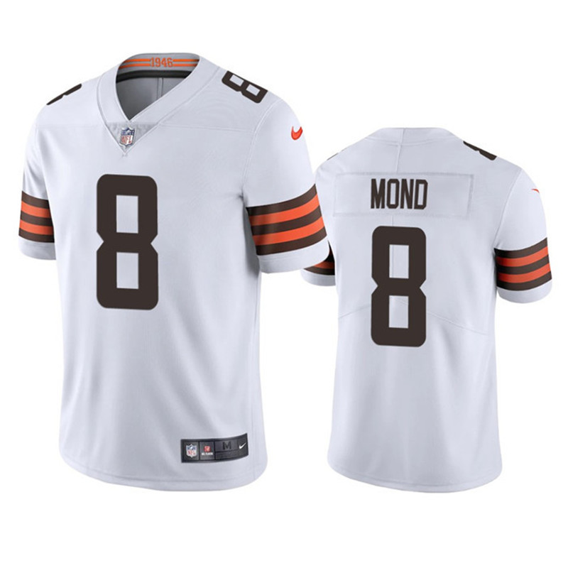 Nike Browns 8 Kellen Mond White Vapor Untouchable Limited Jersey