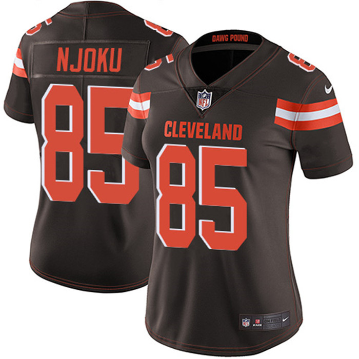  Browns 85 David Njoku Brown Women Vapor Untouchable Limited Jersey