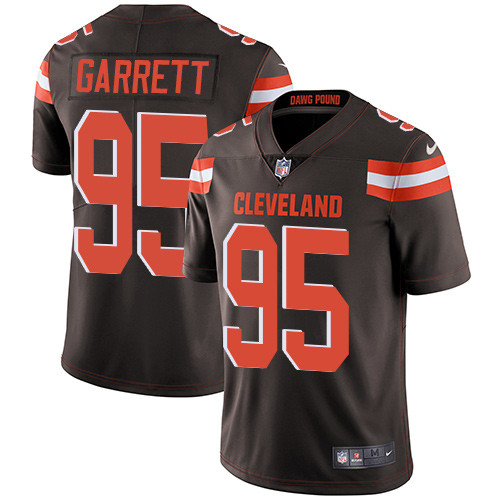  Browns 95 Myles Garrett Brown Vapor Untouchable Player Limited Jersey