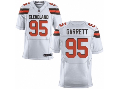  Browns 95 Myles Garrett White Men Stitched NFL New Elite Jersey