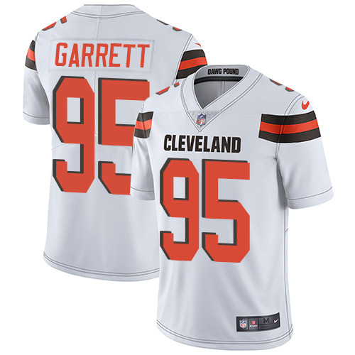  Browns 95 Myles Garrett White Vapor Untouchable Player Limited Jersey