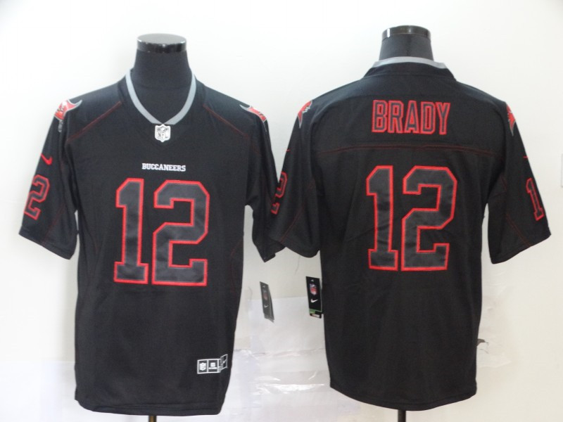 Nike Buccaneers 12 Tom Brady Black Shadow Legend Limited Jersey