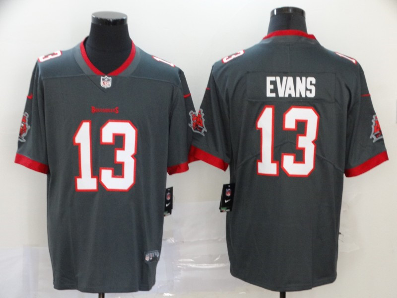 Nike Buccaneers 13 Mike Evans Gray New 2020 Vapor Untouchable Limited Jersey