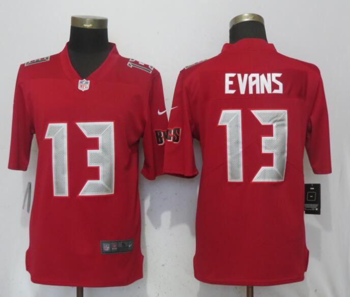  Buccaneers 13 Mike Evans Red Color Rush Limited Jersey