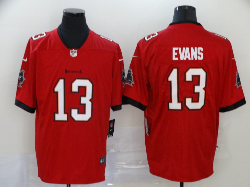 Nike Buccaneers 13 Mike Evans Red New 2020 Vapor Untouchable Limited Jersey