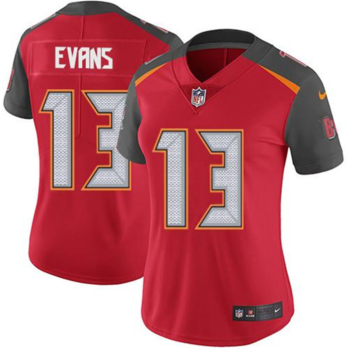  Buccaneers 13 Mike Evans Red Women Vapor Untouchable Limited Jersey