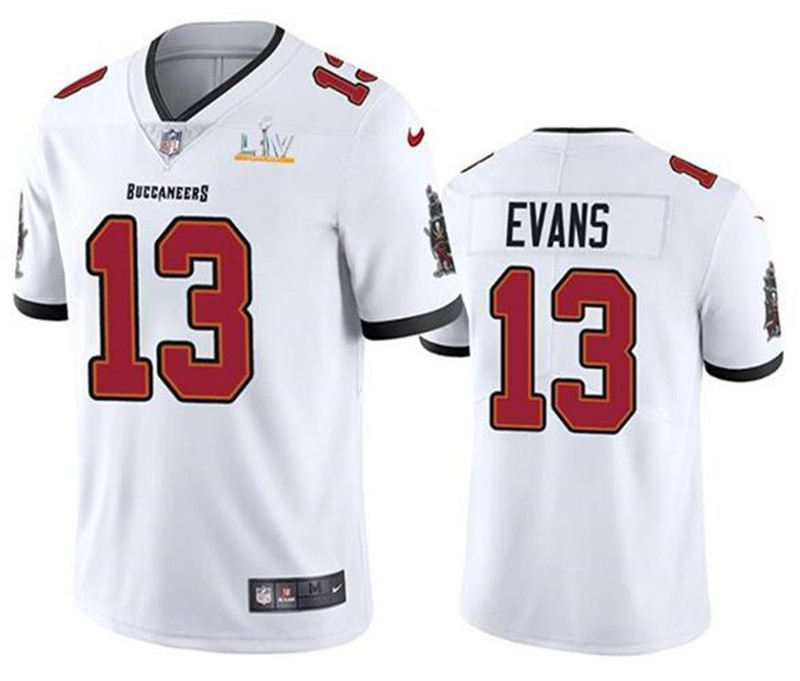 Nike Buccaneers 13 Mike Evans White 2021 Super Bowl LV Vapor Untouchable Limited Jersey