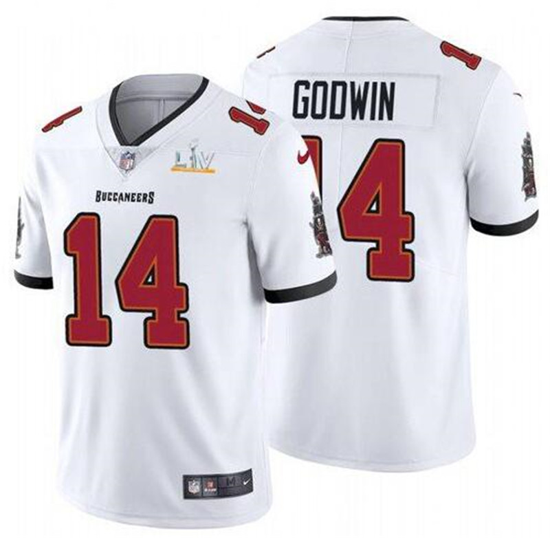 Nike Buccaneers 14 Chris Godwin White 2021 Super Bowl LV Vapor Untouchable Limited Jersey