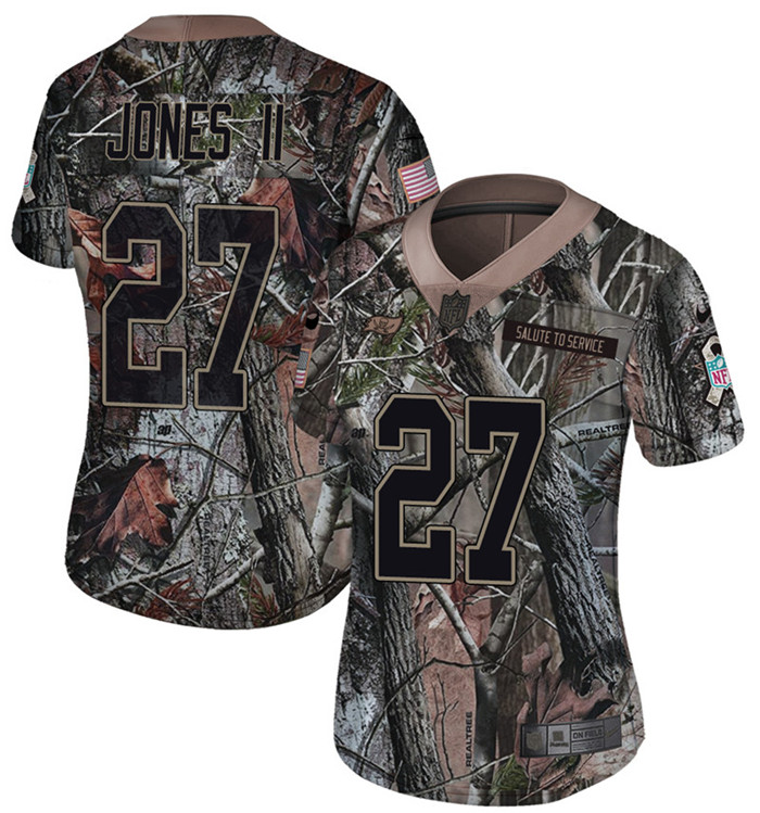  Buccaneers 27 Ronald Jones II Camo Women Rush Limited Jersey