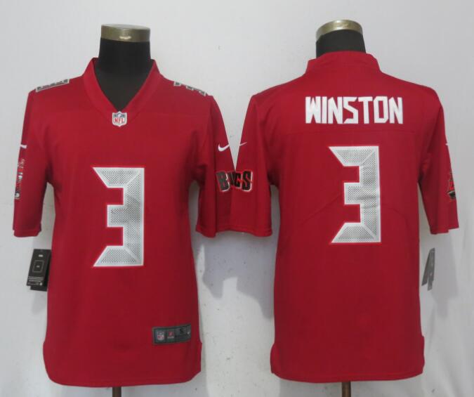  Buccaneers 3 Jameis Winston Red Color Rush Limited Jersey