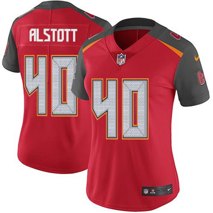  Buccaneers 40 Mike Alstott Red Women Vapor Untouchable Limited Jersey