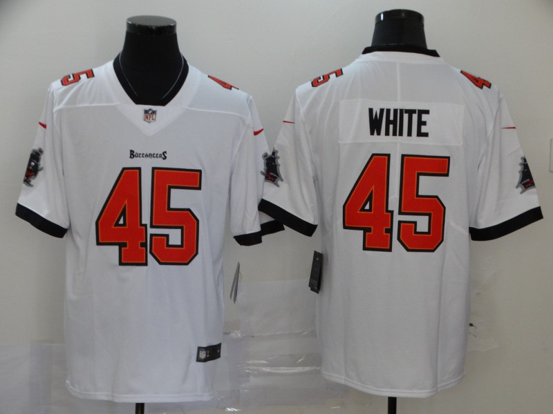 Nike Buccaneers 45 Devin White White New 2020 Vapor Untouchable Limited Jersey