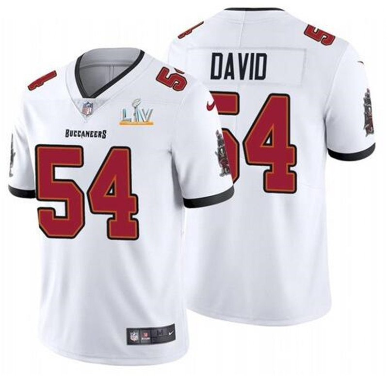 Nike Buccaneers 54 Lavonte David White 2021 Super Bowl LV Vapor Untouchable Limited Jersey