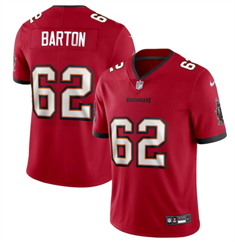 Nike Buccaneers 62 Graham Barton Red 2024 NFL Draft Vapor Limited Jersey