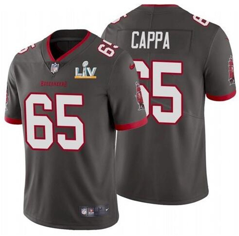 Nike Buccaneers 65 Alex Cappa Gray 2021 Super Bowl LV Vapor Untouchable Limited Jersey