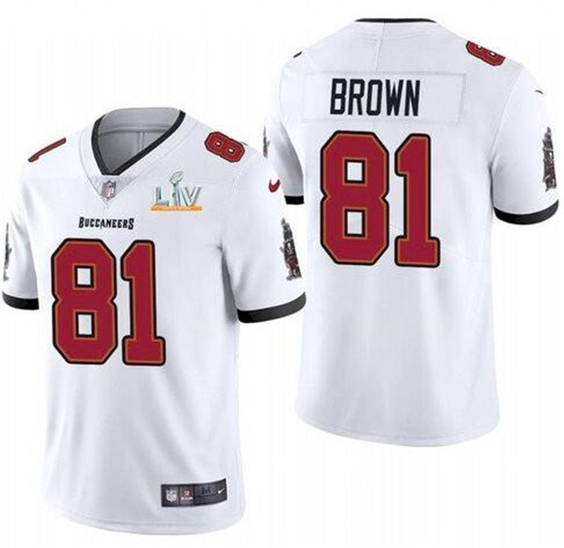 Nike Buccaneers 81 Antonio Brown White 2021 Super Bowl LV Vapor Untouchable Limited Jersey