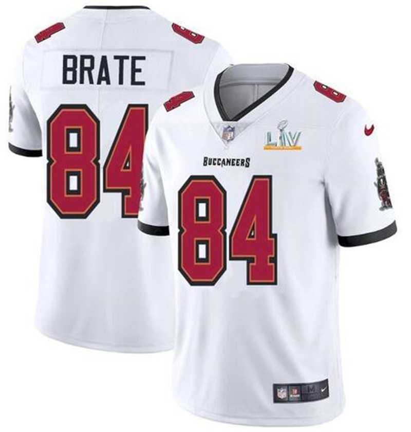 Nike Buccaneers 84 Cameron Brate White 2021 Super Bowl LV Vapor Untouchable Limited Jersey